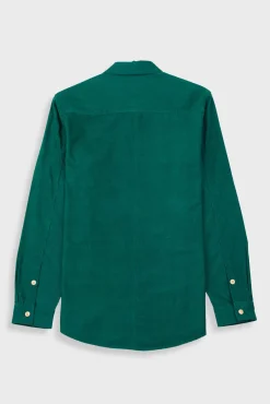 Direction Babycord Shirt - Phthalo Green