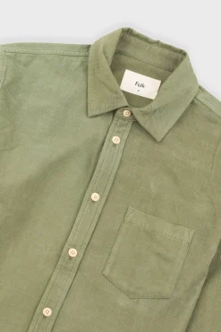 Direction Babycord Shirt - Olive