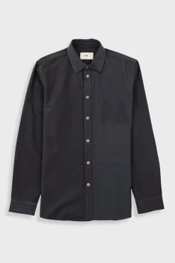 Direction Babycord Shirt - Charcoal