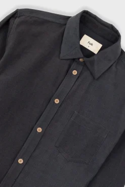Direction Babycord Shirt - Charcoal