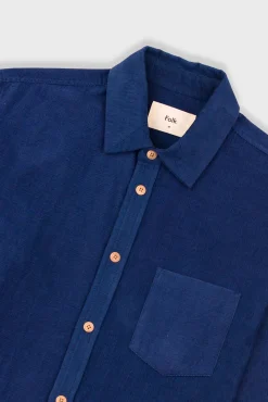 Direction Babycord Shirt - Washed Ink