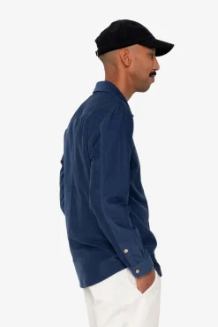 Direction Babycord Shirt - Washed Ink