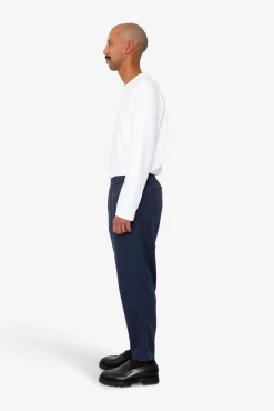 Drawcord Assembly Pant - Deep Navy Brushed Twill