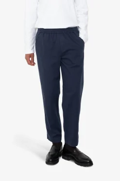 Drawcord Assembly Pant - Deep Navy Brushed Twill
