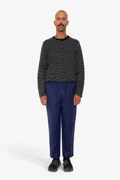 Drawcord Assembly Pant - Ink Blue Moleskin