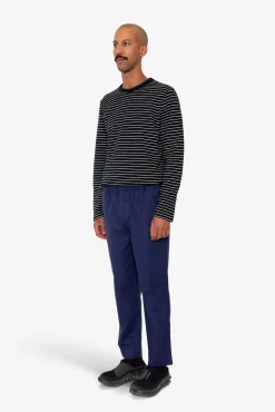 Drawcord Assembly Pant - Ink Blue Moleskin