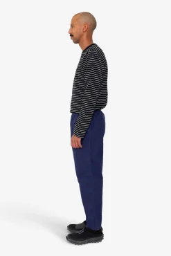 Drawcord Assembly Pant - Ink Blue Moleskin