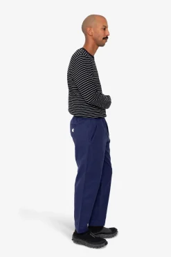 Drawcord Assembly Pant - Ink Blue Moleskin
