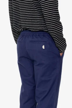 Drawcord Assembly Pant - Ink Blue Moleskin