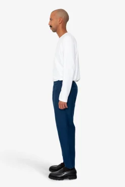 Drawcord Assembly Pant - Mid Blue Moleskin