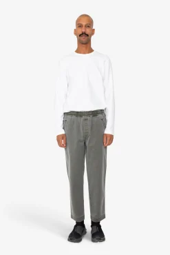 Drawcord Assembly Pant - Olive Slub
