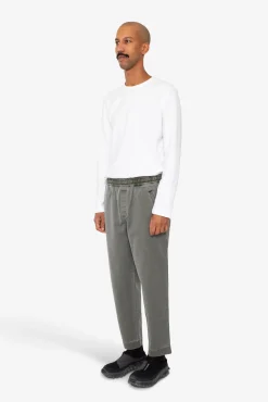 Drawcord Assembly Pant - Olive Slub