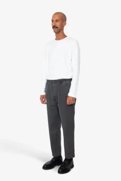 Drawcord Assembly Pant - Soft Black Slub