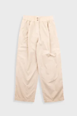 Drawcord Baggy Pants - Light Stone