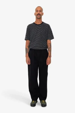 Drawcord Loose Trouser - Black Ripstop