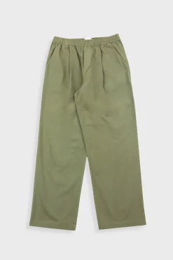 Drawcord Loose Trouser - Light Olive Ripstop