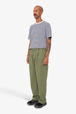 Drawcord Loose Trouser - Light Olive Ripstop