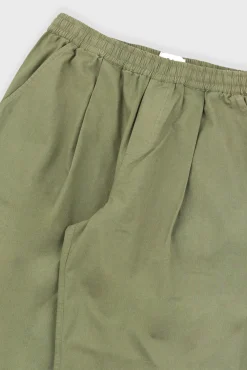 Drawcord Loose Trouser - Light Olive Ripstop