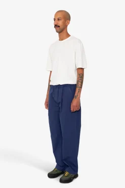 Drawcord Loose Trouser - Rich Navy Ripstop