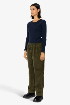 Drawcord Signal Pants - Olive Cord