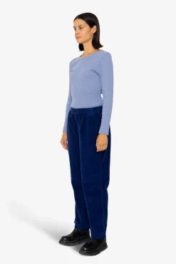 Drawcord Signal Pants - Rich Navy Cord