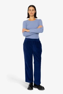 Drawcord Signal Pants - Rich Navy Cord