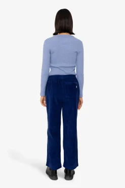 Drawcord Signal Pants - Rich Navy Cord