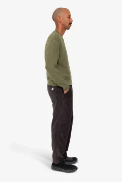 Drop Shoulder Crew - Olive