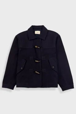 Duffle Coat - Navy Wool Twill
