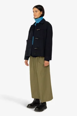 Duffle Coat - Navy Wool Twill