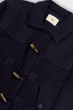 Duffle Coat - Navy Wool Twill