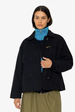 Duffle Coat - Navy Wool Twill