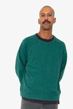Engineered Raglan Sweat - Phthalo Green
