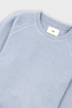 Engineered Raglan Sweat - Soft Blue