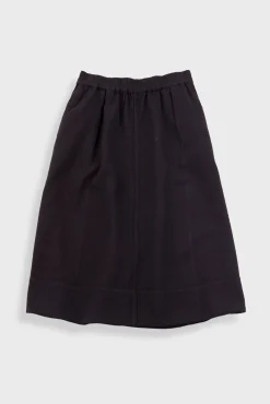 Full Seam Skirt - Black Small Basket Weave
