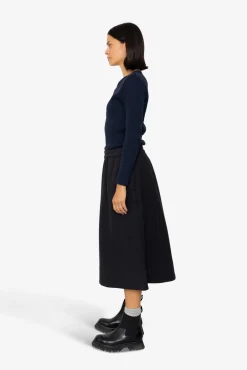 Full Seam Skirt - Black Small Basket Weave