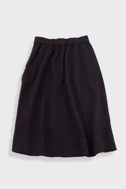 Full Seam Skirt - Black Small Basket Weave
