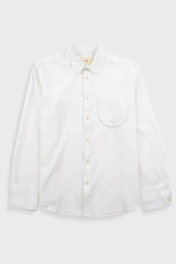Herringbone Curve Shirt - Off White