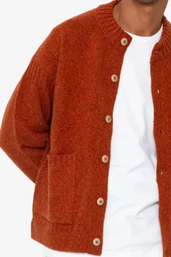 Knitted Jacket - Burnt Ochre