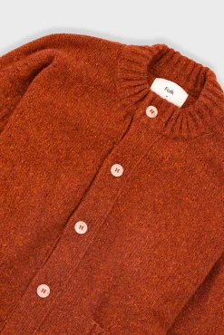 Knitted Jacket - Burnt Ochre