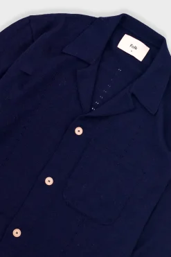 Knitted Shirt - Navy