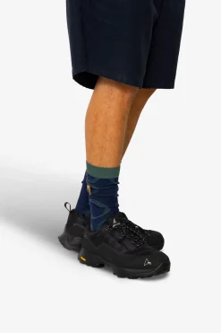 Lightweight Suiting Sock - Navy / Khaki