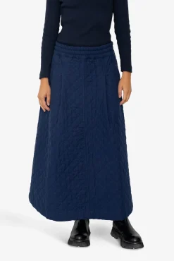 Maxi Skirt - Quilted Navy