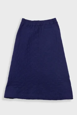 Maxi Skirt - Quilted Navy