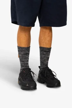 Melange Socks - Black Mix