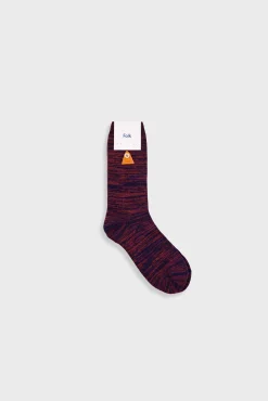 Melange Socks - Navy Espresso Mix