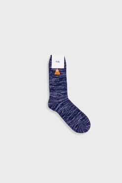 Melange Socks - Navy Mix