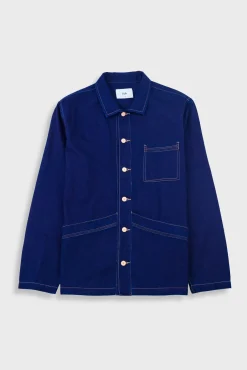 Meyer Shirt Jacket - Deep Denim Herringbone