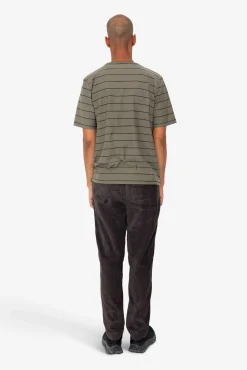 Microstripe T-Shirt - Olive / Black