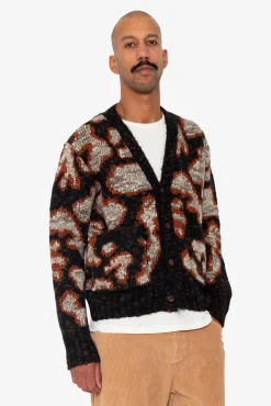 Mixed Yarn Cardigan - Espresso Mix